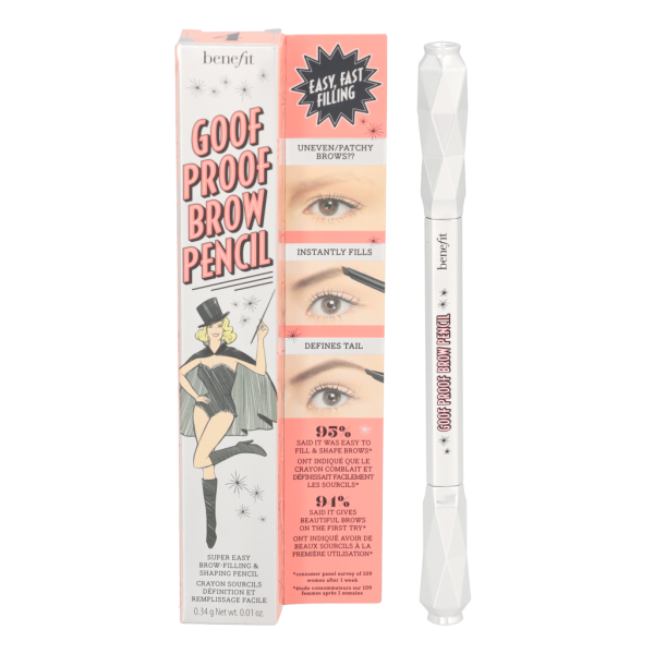 Benefit Goof Proof Brow Shaping Pencil antakių pieštukas, atspalvis: 4 Warm Deep Brown, 0.34 g