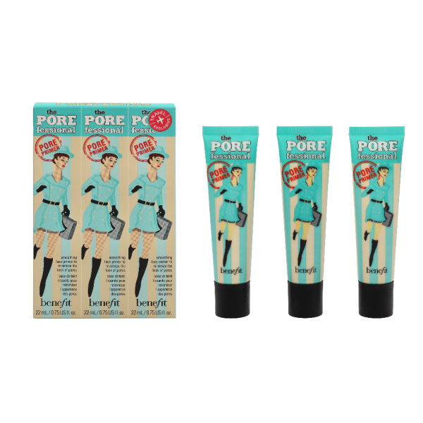 Benefit Passport To Porefection Travel Set makiažo bazė, 3 x 22 ml