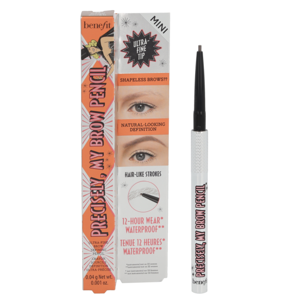 Benefit Precisely, My Brow Pencil Mini antakių pieštukas, atspalvis: 3 Warm Light Brown, 0.04 g