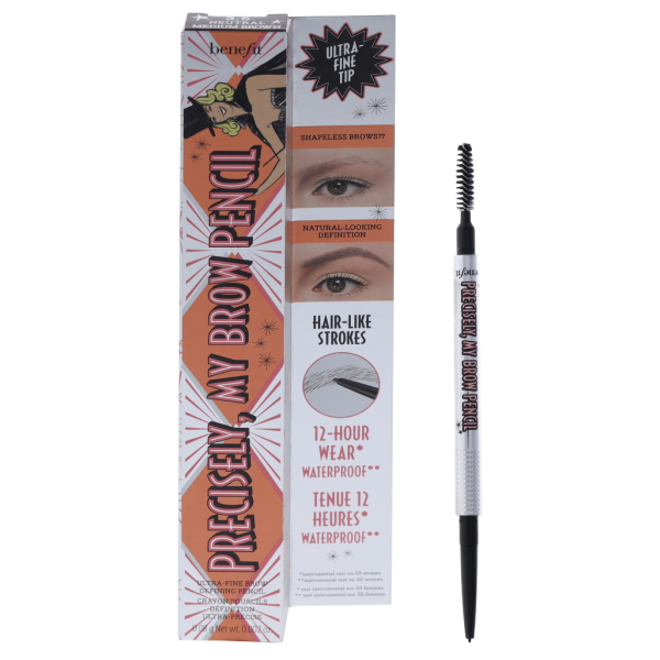 Benefit Precisely My Brow Pencil Ultra-Fine antakių pieštukas, atspalvis: 3.5 Neutral Medium Brown, 0.08 g