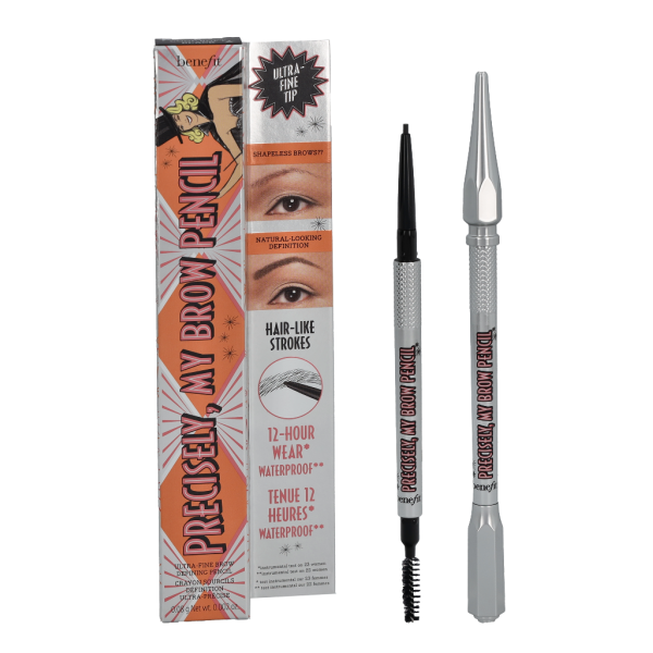 Benefit Precisely My Brow Pencil Ultra-Fine antakių pieštukas, atspalvis: 6 Cool Soft Black, 0.08 g