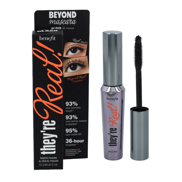 Benefit They're Real! Beyond Mascara ilginamasis blakstienų tušas, atspalvis: Jet Black, 8.5 g