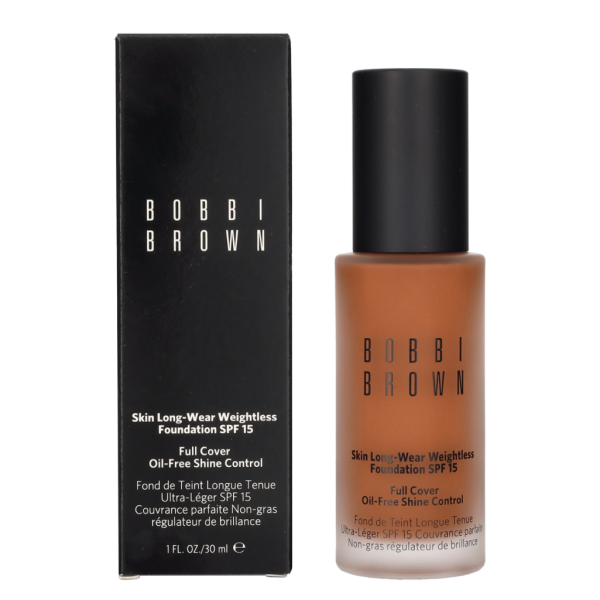 Bobbi Brown Skin Long-Wear Weightless Foundation SPF15 ilgai išliekantis makiažo pagrindas, atspalvis: Almond, 30 ml