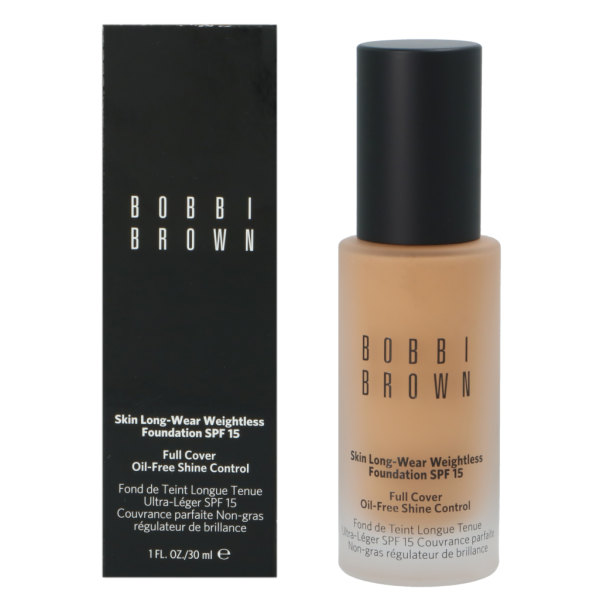 Bobbi Brown Skin Long-Wear Weightless Foundation SPF15 ilgai išliekantis makiažo pagrindas, atspalvis: W064 Honey, 30 ml