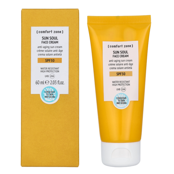 Comfort Zone Sun Soul Face Cream SPF 30 kremas nuo saulės veidui, 60 ml