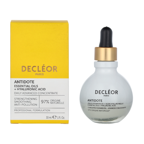 Decleor Antidote Essential Oils + Hyaluronic Acid veido serumas, 30 ml