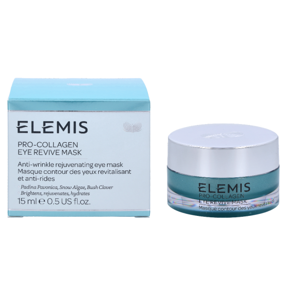 Elemis Pro-Collagen Eye Revive Mask paakių kaukė nuo raukšlių paakių paburkimui ir patamsėjimui šalinti, 15 ml