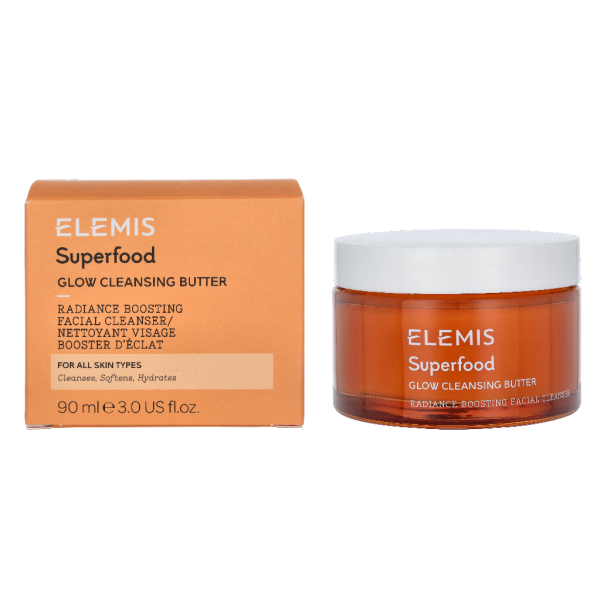 Elemis Superfood AHA Glow Cleansing Butter valomasis veido sviestas, 90 ml