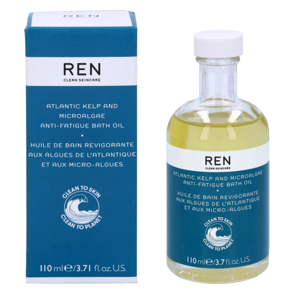 REN Atlantic Kelp & Microalghae Anti-Fatigue Bath Oil vonios aliejus, 110 ml