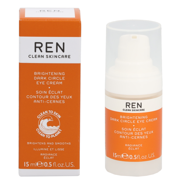 REN Clean Skincare Brightening Dark Circle Eye Cream šviesinantis paakių kremas, 15 ml