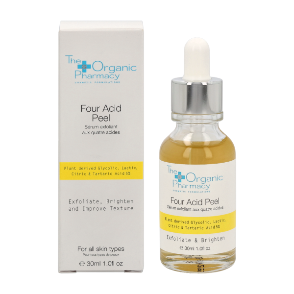 The Organic Pharmacy Four Acid Peel keturių rūgščių veido serumuas , 30 ml