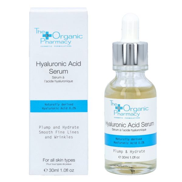 The Organic Pharmacy Hyaluronic Acid 0.2% intensyviai drėkinantis hialurono rūgšties veido serumas, 30 ml