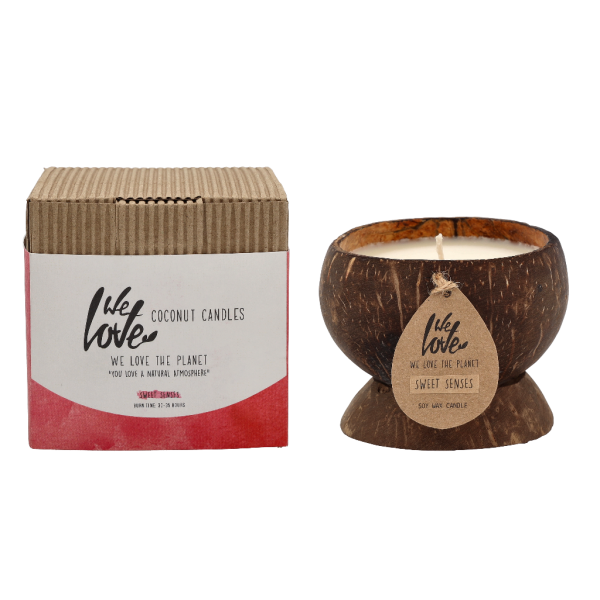 We Love The Planet Sweet Senses Coconut Soywax Candle sojų vaško žvakė, 200 g