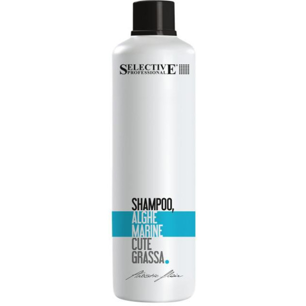 Selective Professional ALGHE MARINE valomasis šampūnas atstatantis galvos odos riebalinių liaukų veiklą, 1000 ml