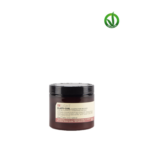 Insight Professional IEC189 ELASTI-CURL švelnus šampūnas garbanotiems plaukams, 200 g