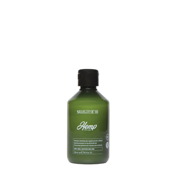 Selective Professional HEMP drėkinamasis šampūnas sausiems ir trapiems plaukams, 250 ml