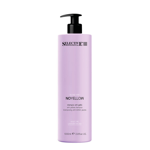 Selective Professional NO YELLOW Blond hair Geltonus atspalvius neutralizuojantis šampūnas, 1000 ml