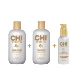 CHI KERATIN Plaukų laminavimo rinkinys su Keratrix™ kompleksu