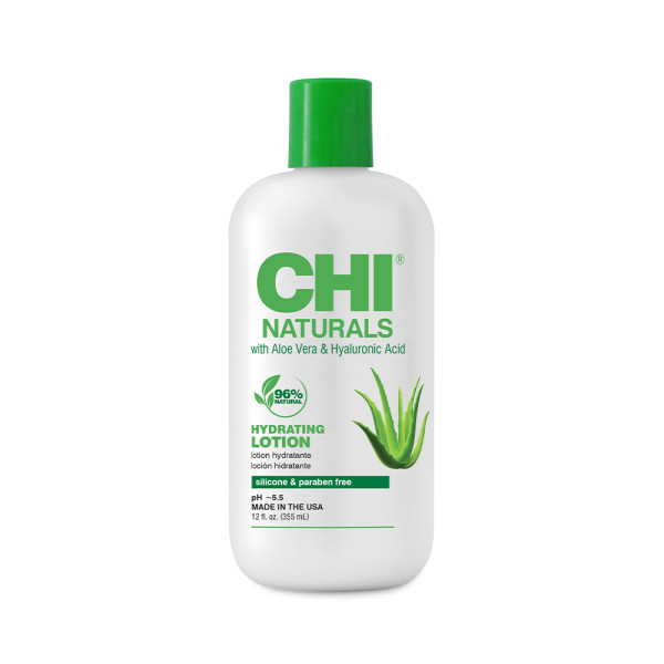 CHI NATURALS Drėkinantis kūno losjonas su aloe vera ir hialurono rūgštimi 355 ml