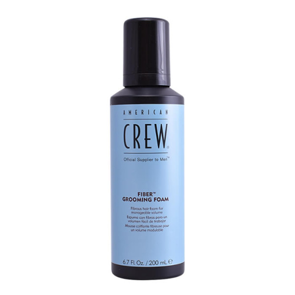 American Crew Fiber Grooming Foam vidutinės fiksacijos plaukų putos vyrams, 200 ml