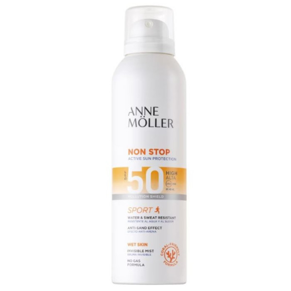 Anne Moller Non Stop Invisible Body Mist SPF 50 apsauginė kūno dulksna nuo saulės, 150 ml
