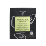 Apivita Express Beauty Tissue Face Mask Avocado drėkinamoji lakštinė veido kaukė su avokadais, 1 vnt.