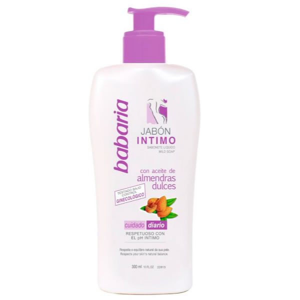 Babaria Intimate Hygiene Soap Almond Oil intymios higienos prausiklis su saldžiaisiais migdolais, 300 ml