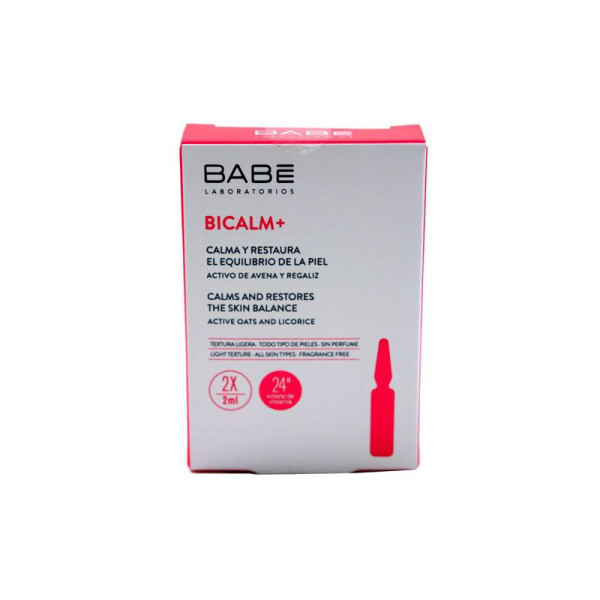 Babe Bicalm Ampoules raminamasis veido serumas ampulėse, 2 x 2 ml