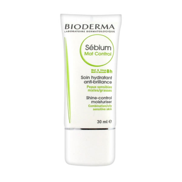 Bioderma Sebium Mat Control Shine-Control Moisturiser drėkinantis ir matiškumą suteikiantis veido kremas riebiai ir mišriai odai, 30 ml