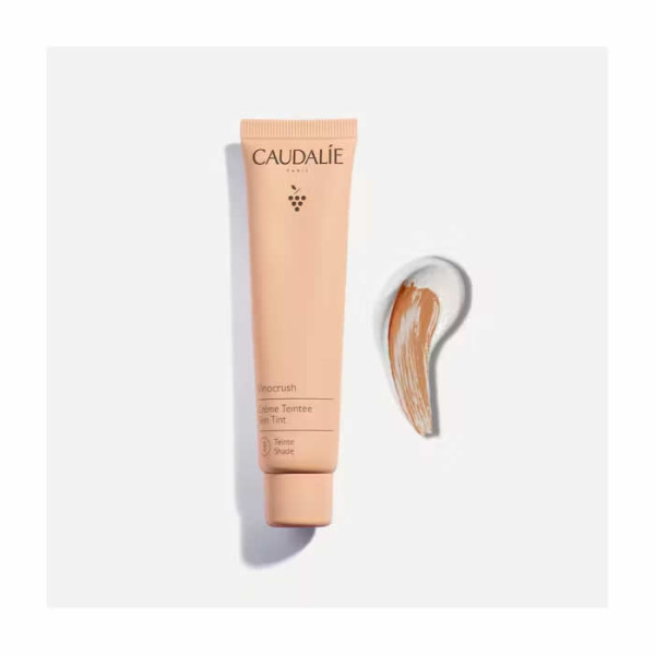 Caudalie Vinocrush Skin Tint CC Cream odos atspalvį vienodinantis CC kremas drėkinamojo poveikio, atspalvis 3, 30 ml