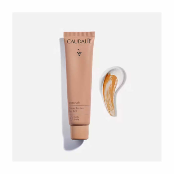 Caudalie Vinocrush Skin Tint CC Cream odos atspalvį vienodinantis CC kremas drėkinamojo poveikio, atspalvis 4, 30 ml