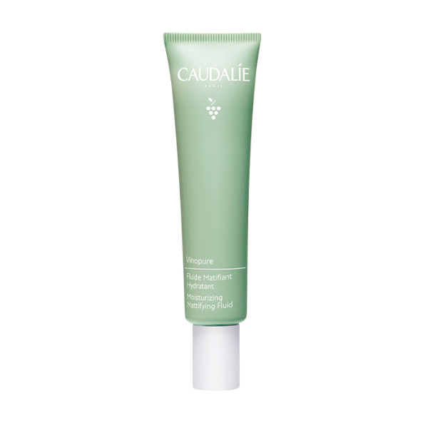 Caudalie Vinopure Mattifying Moisturising Fluid matinį efektą suteikiantis drėkinamasis veido fluidas, 40 ml