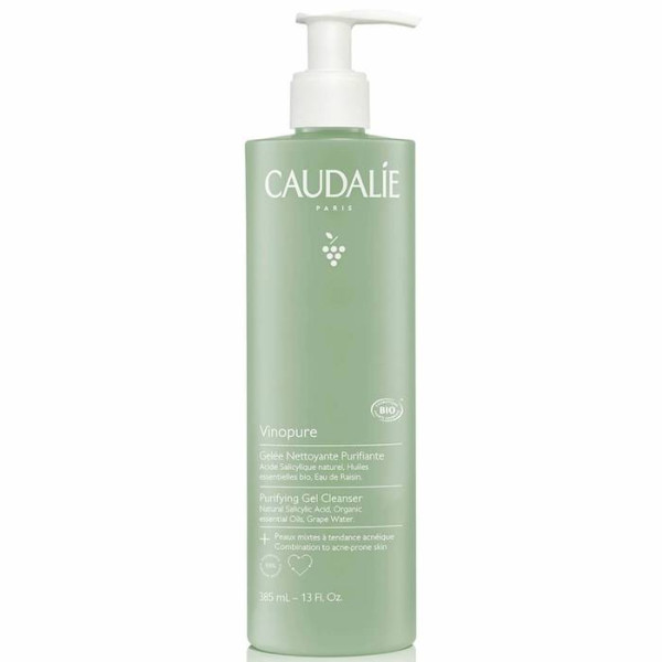 Caudalie Vinopure Purifying Gel Cleanser valomoji veido želė, 385 ml