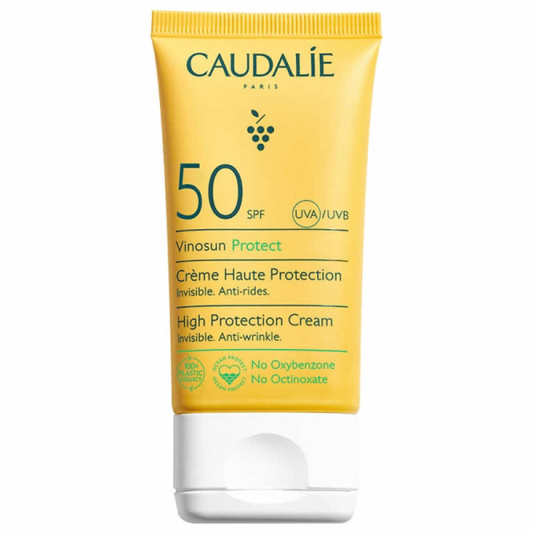 Caudalie Vinosun Protect Cream SPF 50 apsauginis kremas nuo saulės, 50 ml
