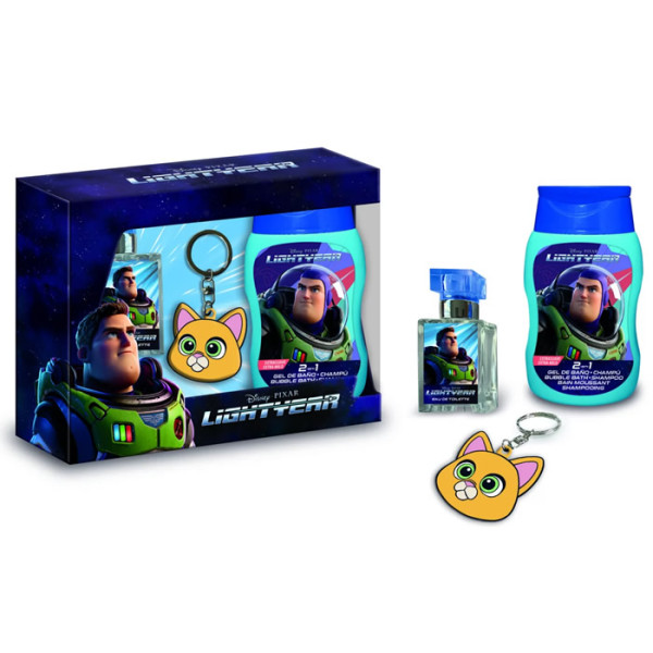 Disney Lightyear Set rinkinys vaikams (EDT, 20 ml + šampūnas-dušo želė, 20 ml + raktų pakabukas)