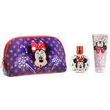 Disney Minnie Toilet Bag rinkinys vaikams (kosmetinė + EDT, 50 ml + dušo gelis, 100 ml)