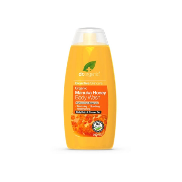 Dr. Organic Manuka Honey Body Wash dušo želė, 250 ml