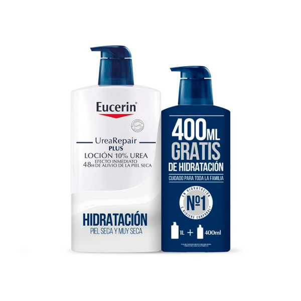 Eucerin Family Pack Locion Urea Repair kūno losjonų rinkinys, 1000 ml + 400 ml
