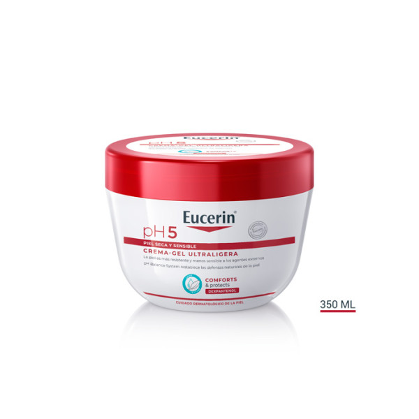 Eucerin pH5 Ultralight Cream-Gel itin lengvas drėkinamasis kremas, 350 ml