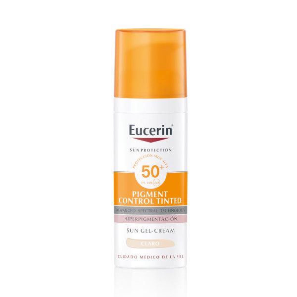 Eucerin Sun Face Pigment Control Fluid SPF 50+ Tinted Light fluidas nuo saulės ir hiperpigmentacijos, 50 ml