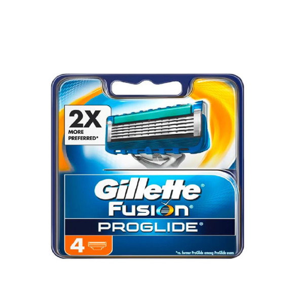 Gillette Fusion Proglide Refill pakaitiniai skutimosi peiliukai, 4 vnt.