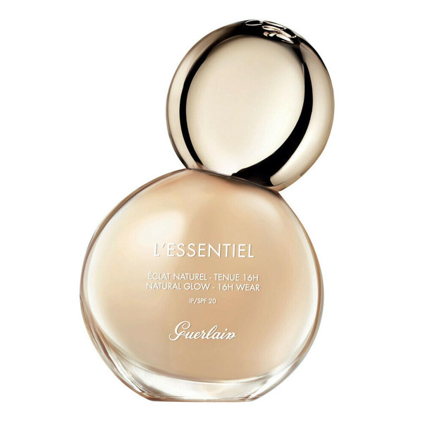 GUERLAIN L’Essentiel Natural Glow Foundation natūralaus švytėjimo suteikianti kreminė pudra SPF 20, atspalvis: 00N Porcelain, 30 ml