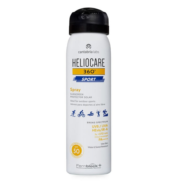 Heliocare 360º Sport Sunscreen Spray SPF 50 apsauginis purškiklis nuo saulės, 100 ml