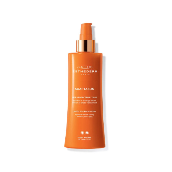 Institut Esthederm Adaptasun Body Lotion Moderate Sun drėkinamasis losjonas ilgai išliekančiam įdegiui, 200 ml