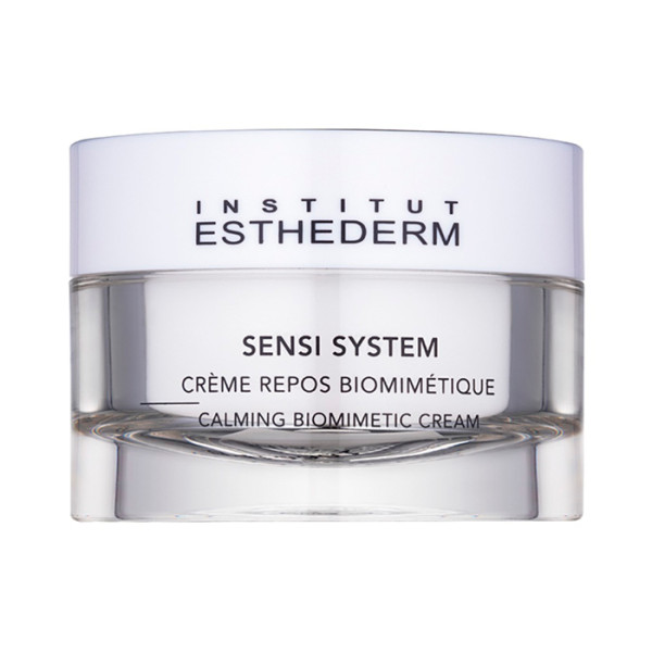 Institut Esthederm Sensi System Calming Biomimetic Cream raminamasis biometrinis kremas dirgiklių netoleruojančiai odai, 50 ml