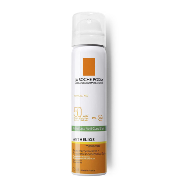 La Roche Posay Anthelios Invisible Face Mist Anti Shine SPF 50 apsauginė veido dulksna nuo saulės, 75 ml