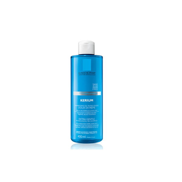 La Roche Posay Kerium Extra Gentle Shampoo švelnus plaukų šampūnas, 400 ml