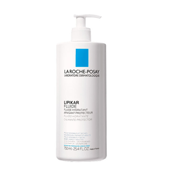 La Roche Posay Lipikar Fluide raminantis apsauginis fluidas sausai ir jautriai odai, 750 ml