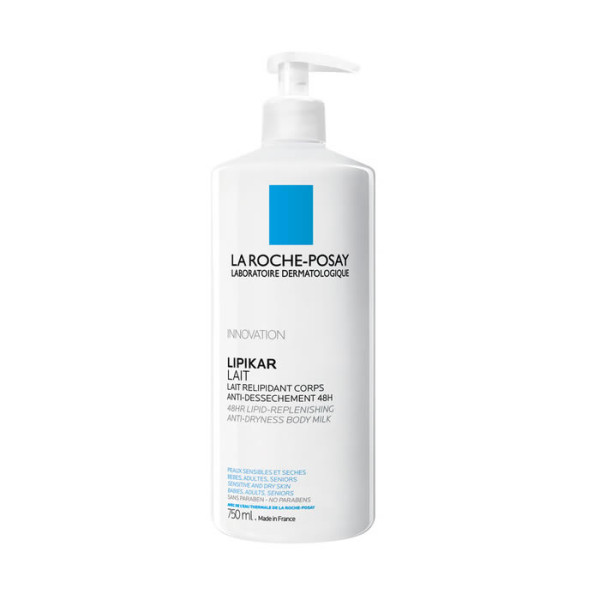 La Roche Posay Lipikar Replenshing Body Milk 48h drėkinamasis kūno pienelis, 750 ml