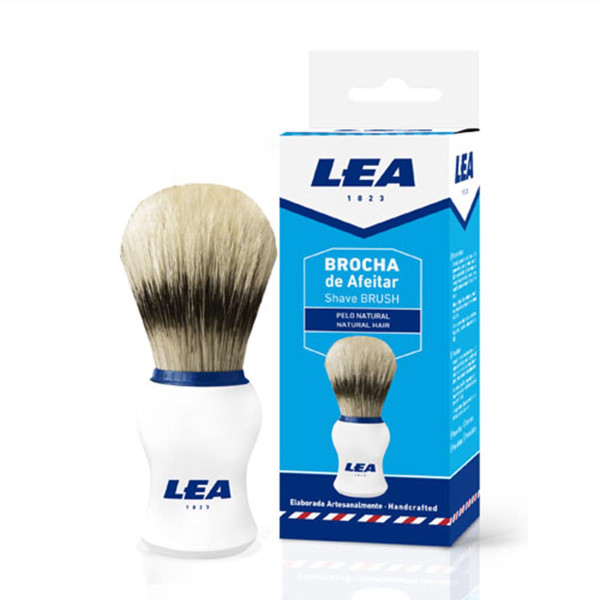 Lea Shave Brush Natural Hair skutimosi šepetėlis su natūraliais šereliais